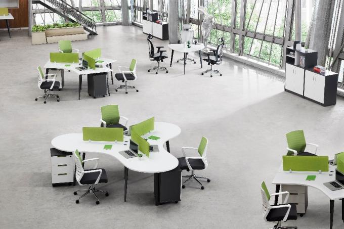 Person neuen Modells 3 Zhixing MDF-Möbel Büro des 120-Grad-Arbeitsplatzes offene