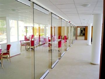 12 Millimeter Stärke-transparente Glas, die Trennwände für Konferenzsaal schieben