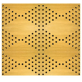 Furnier-Blattfestes perforiertes hölzernes akustische Platten-Oberflächenklassenzimmer-hölzerne Wand-Blätter