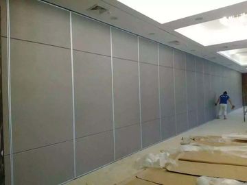 Solide Beweis-Konferenzsaal-Fächer, Gewebe mit Finishs-dekorative hölzerne gleitende faltende Wände