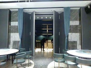 Restaurant Dinning-Raum-faltende Trennwand/beweglicher gleitender Flugsteig 65mm