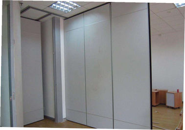 Breiten-einfache Installierung Aluminiumder rahmen-Melamin-Oberflächen-Büro-gleitende Trennwand-1300mm