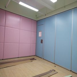 Klassenzimmer-akustische funktionelle faltende Wand-Fach-hölzerne lederne Endrosa-Farbe