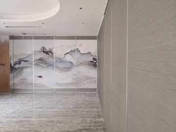 Melamin-Oberflächenboden zu Decken-faltenden Raum-Fächern für Konferenzsaal