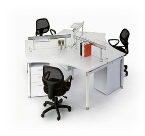 Kundengebundene Größen-Büro-Möbel-Fächer/hölzerner modularer Büro-Arbeitsplatz