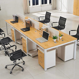 Kurzes Entwurfs-Call-Center-Büro-Arbeitsplatz-Möbel-Melamin-Ende
