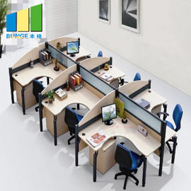Melamin-Endbrett-Personal-Arbeitsplatz-Büro-Möbel-L-förmige 5 Jahre Garantie-