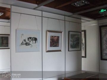 Hängende faltende gleitende Spitzentrennwand für Ausstellung Hall/Kunst-Galerie