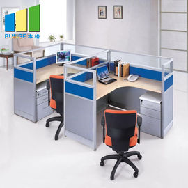Arbeiten Sie Büro-Möbel-Fächer/Büro-Arbeitsplatz-Tabelle mit dem 1.5mm Stärke-Stahl-Bein um