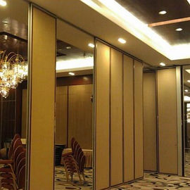 Aluminiumprofil-Holzverkleidungs-bewegliche Trennwand für Hotel 3 Jahre Garantie-