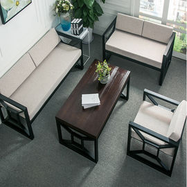 Dauerhaftes Gewebe-Büro-Möbel-Sofa mit den Edelstahl-Beinen für Ruhezone