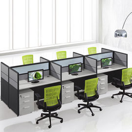 Kundengebundener Arbeitsplatz-Schreibtisch der Call-Center-Büro-Möbel-Fach-/4 Person