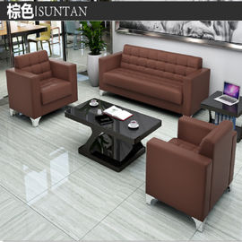 Moderner schwarzer lederner Büro-oder Hotel-Sofa-vollziehendstuhl elegant und erträglich