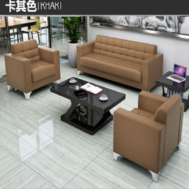Moderner schwarzer lederner Büro-oder Hotel-Sofa-vollziehendstuhl elegant und erträglich