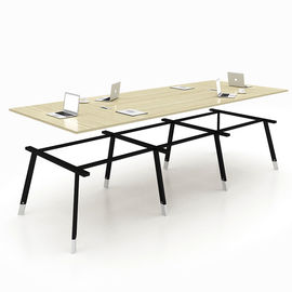 Büro-Möbel-Melamin-Brett-Konferenzsaal-Tabellen-tiefe Eichen-+ Licht-Eichen-Farbe