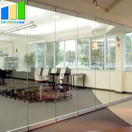 Zusammenklappbare bewegliche Trennwand-/Klammern-Frameless Glaswand-Trennwand für Konferenzzentrum