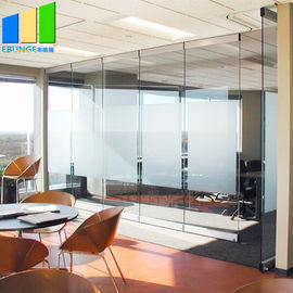 Zusammenklappbare bewegliche Trennwand-/Klammern-Frameless Glaswand-Trennwand für Konferenzzentrum