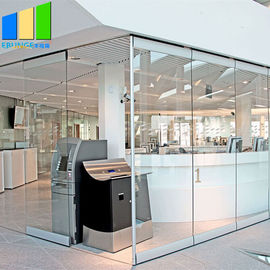 Büro-bewegliche Trennwand-faltende Glastür-Frameless GlasGlasaußenschiebetür