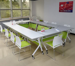 Tabellen-stehender Büro-Möbel-Konferenzsaal-Schreibtisch EBUNGE moderne faltbare Schulmit vier Rädern