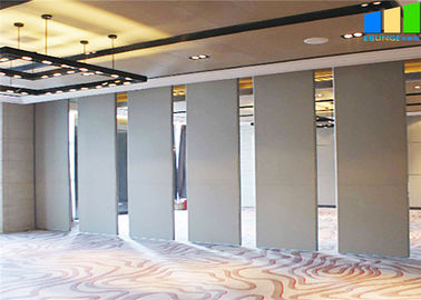 Solides Beweis-Büro-Konferenzzimmer täfelt 65mm Stärke-hölzerne materielle gleitende Trennwand