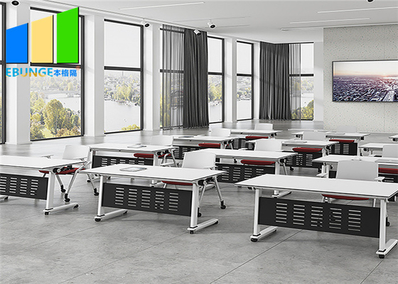 1600 mm mobiler faltbarer Schreibtisch Schulschulungsraumtisch mit Aufbewahrungsschicht