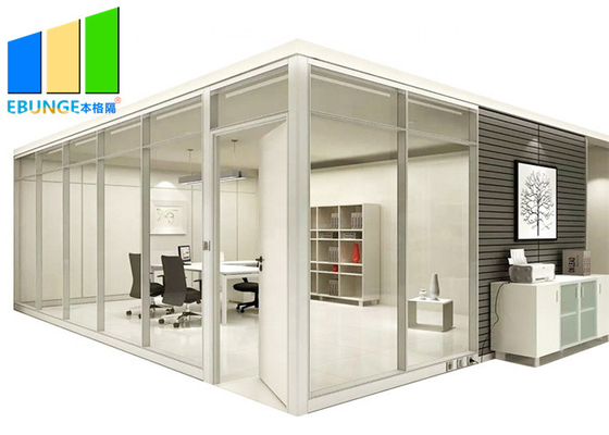 Aluminiumrahmen-örtlich festgelegte Glaswand-Innenbüro-Trennungs-Trennwand