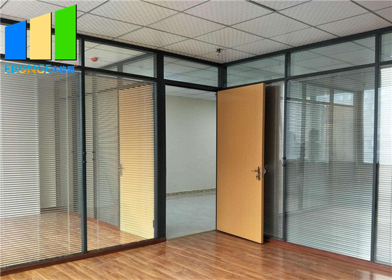 Aluminiumrahmen-örtlich festgelegte Glaswand-Innenbüro-Trennungs-Trennwand