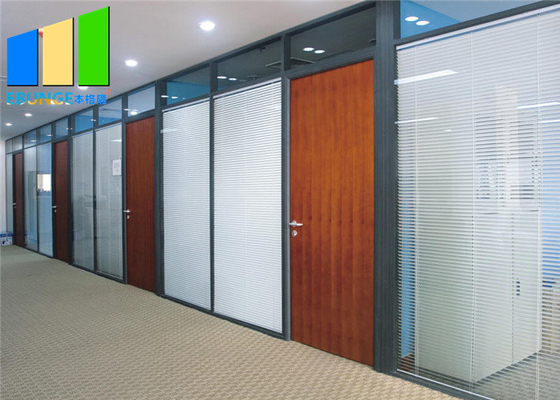 Aluminiumrahmen-schalldichte Glaswand-voller Höhen-Büro-Wand-Teiler