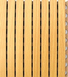 Hölzerne gerillte akustische Platten-Knall-Decken PVC-Innenwände
