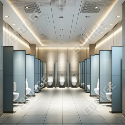 Bodenmontierte Toiletten Trennwand mit Wasserdichte und Farbpalette