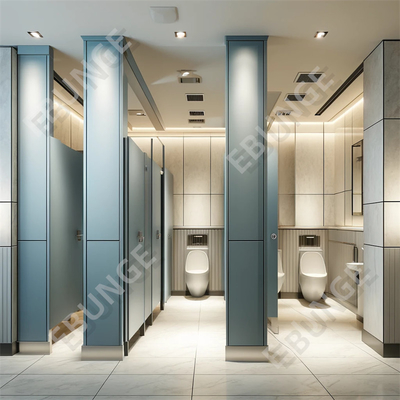 Bodenmontierte Toiletten Trennwand mit Wasserdichte und Farbpalette
