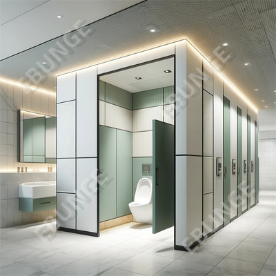 Bodenmontierte Toiletten Trennwand mit Wasserdichte und Farbpalette
