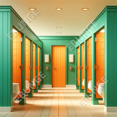 304 Edelstahl öffentliche Toiletten mit einfacher Installation