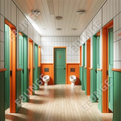 Hoch feuerdichte Toilettentrennwand mit verschiedenen Farboptionen und Stoßfestigkeit