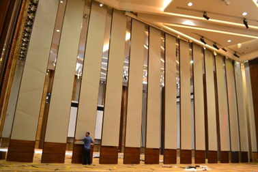 Aluminium, das akustische Trennwand, schalldämpfende bewegliche Wand-Systeme faltet