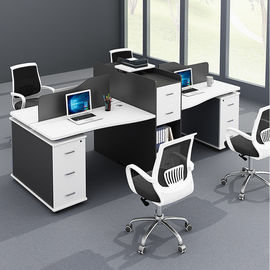 Mdf-Oberfläche mit 45 Grad-ansteigendem Büro-Arbeitsplatz-Schreibtisch für Personal-Bereich