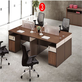 Vierpersonenarbeitsplatz-Büro-Möbel-Fächer/Aluminiumbürotisch-Zelle mit Seitenerweiterung