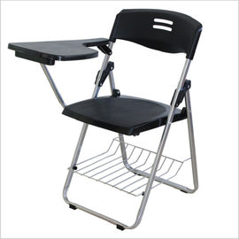 Schüler-faltender Trainings-Stuhl mit Schreibens-Konferenz-Auflagen-Tabellen-Plastikbuch-Korb