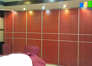 Solides Beweis-Büro-Konferenzzimmer täfelt 65mm Stärke-hölzerne materielle gleitende Trennwand