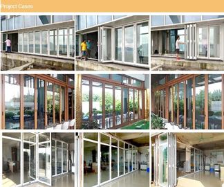 EBUNGE-Werbungs-Außenakkordeon-doppelverglaste Glastüren, die Bifolding-Tür für Wohn schieben