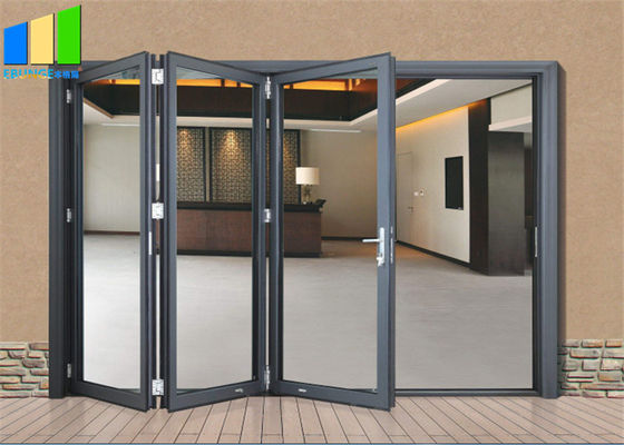 Akkordeon-Entwurfs-Bifold außenaluminiumlegierungs-Glas-faltende Terrassentüren
