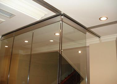 Klipp Aluminium-Soliding-Glaswand-Trennwand-Spitzen gestützt für Konferenzzimmer