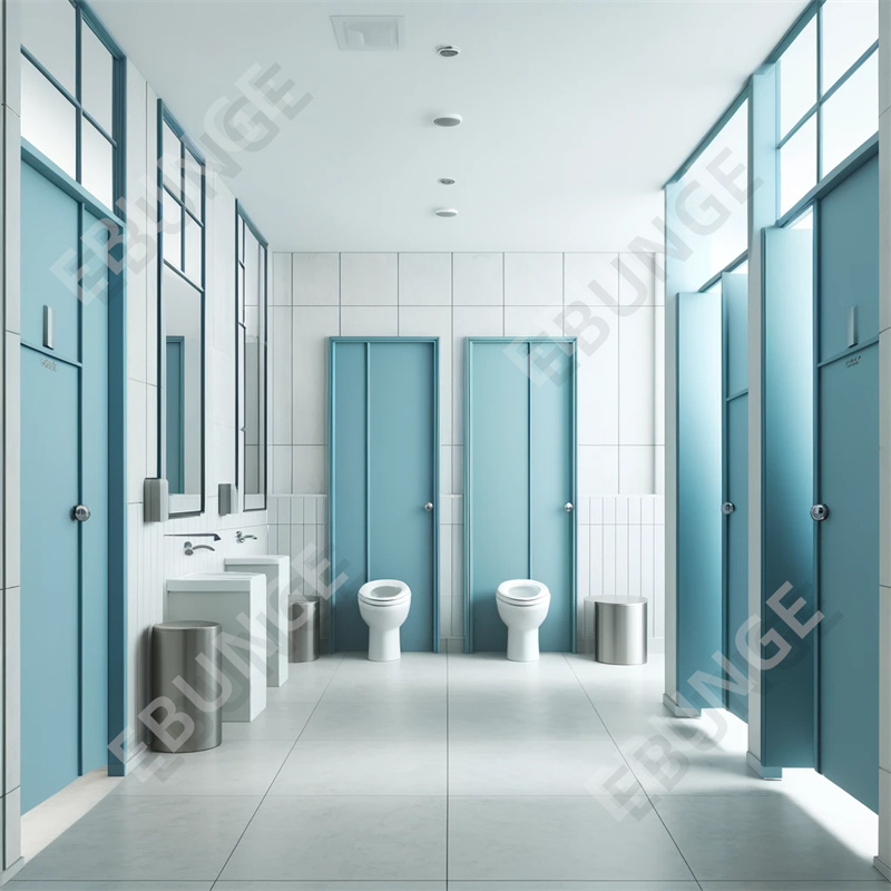 Hochdruck-Laminat-Toiletten-Trennwand Einfache und schnelle Installation Kratz- und Stoßfest