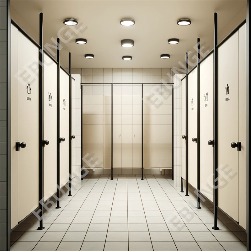 Wasserdichte und Langlebigkeit Kratz- und Stoßdichte Toilettentrennwand für Bürogebäude
