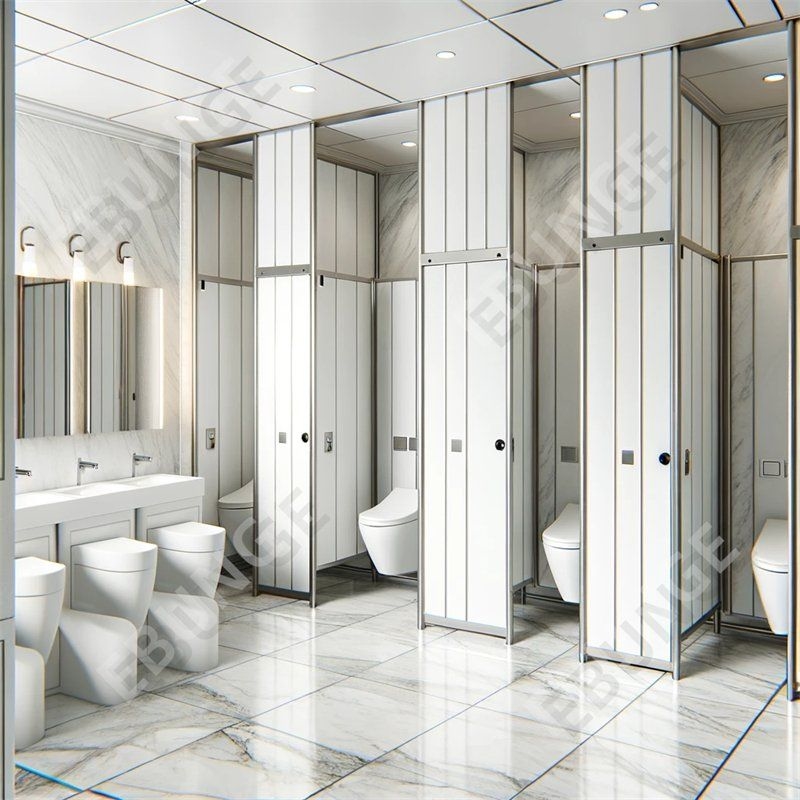 Bodenmontierte Toiletten Trennwand mit Wasserdichte und Farbpalette